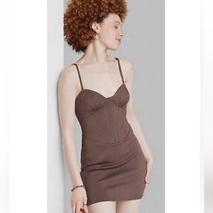 NWOT Wild Fable Corset Dress Sz M